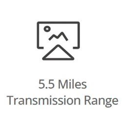 5.5 miles transmission range