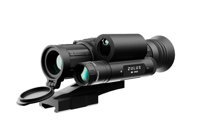 DNT Optics Zulus LRF HD 3-12 Digital Day and Night Vision with Ballistic Calculator